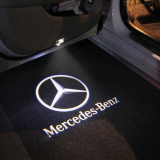 今の車って夜にドア開けたらマーク地面に出るんだね