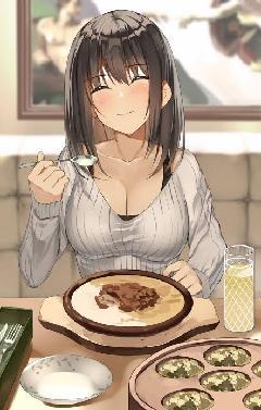 「サイゼリヤで喜ぶ妻」