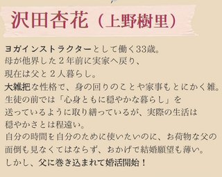 火曜ドラマ『持続可能な恋ですか？～父と娘の結婚行進曲～』TBS系 