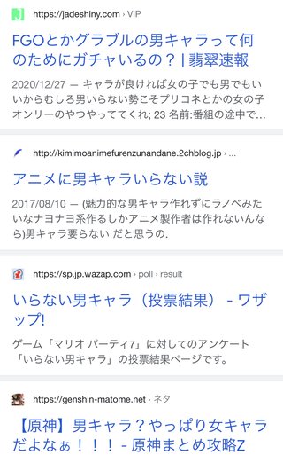 アニメに男のキャラって正直いらないよね？