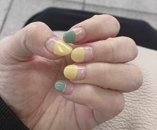 可愛いネイルにしてもらった！