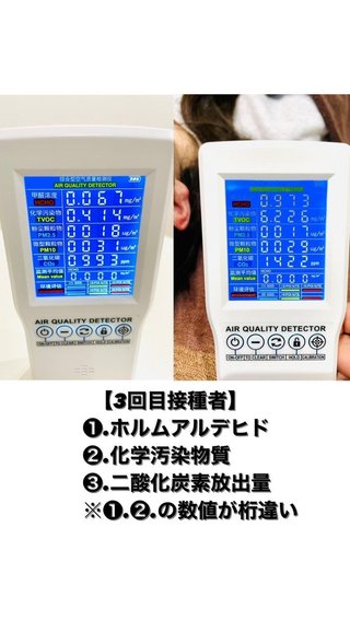 昨日、3回目接種者の数値を測ってみました 。人間放射線？ww 