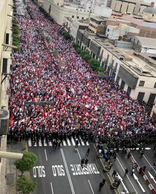 うわ、ペルー市民達、ワクチン反対デモ500万人