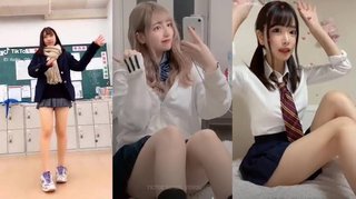 tiktok女子の間で流行ってる「ギリギリ見せないチャレンジ」