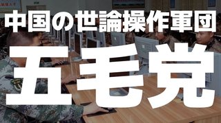 中国のネット世論誘導集団「五毛党」　ヤマト・ユダヤ友好協会 ? ww