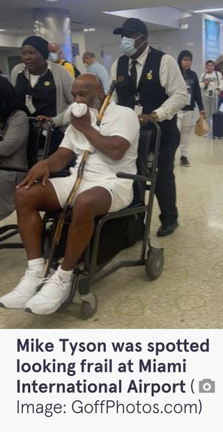 ワクチン接種を受けたマイク・タイソンは車椅子で今にも死にそうだと語る