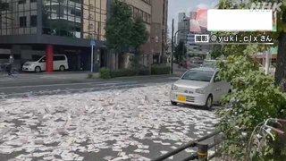 【大阪】カレンダー５万枚が路上に散乱 トラックから落下 北区