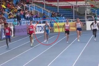 イタリアの陸上選手、レース中に性器がはみ出てしまい、隠そうとして失速