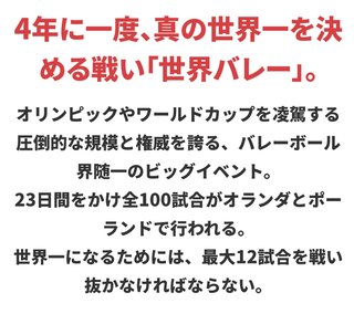 『２０２２世界バレー女子』TBS系