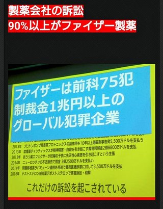 ファイザーは前科75犯ww毒ワクチン戦犯ファイザーには 中国軍の役員が数百人だよ