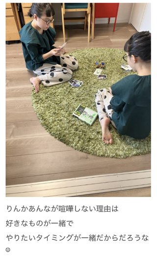 双子のりんかあんなちゃん