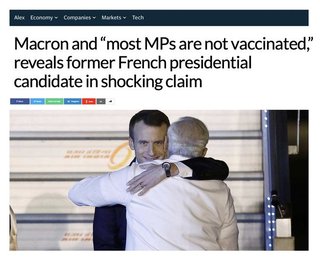 マクロン大統領とほとんどの国会議員は、ワクチンを接種していない ww