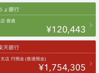 自分の口座にいくら入ってる？