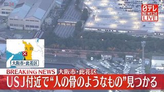 USJ付近の植え込みの中から人の頭の骨らしきものが見つかる…USJ職員が通報