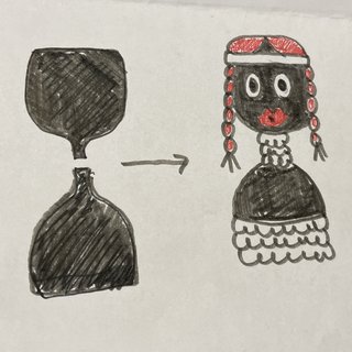 おばあちゃんちにあったものを貼っていくトピ