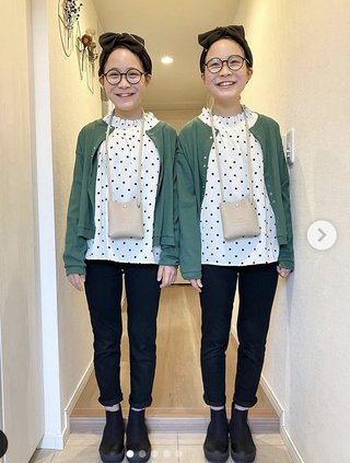 双子のりんかあんなちゃん