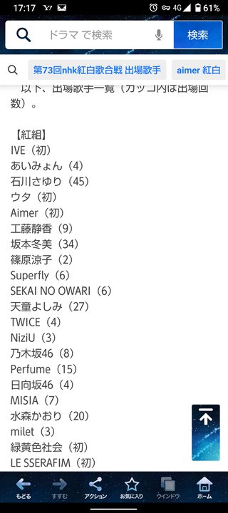 NHK【第73回 紅白歌合戦】