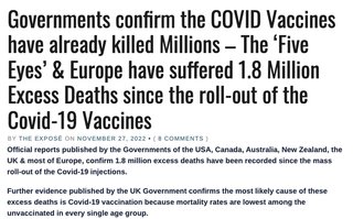 ワクチン打って600万人以上のアメリカ人が死亡、110万人のアメリカ人が「突然死」