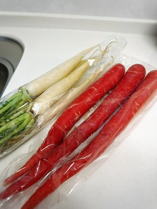 関西地方の方教えてください。お雑煮のにんじんと大根