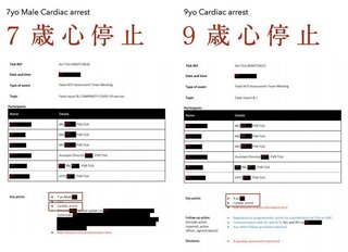 豪：７歳と９歳、 ワクチンで即死。