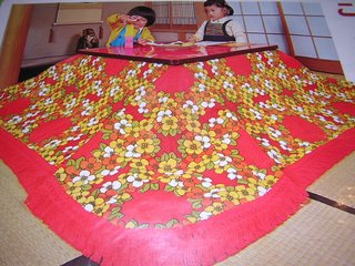 おばあちゃん家のこたつカバー