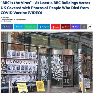 ワクチンは安全だとデマ報道を繰り返して人々を殺したBBCに抗議が強まっww 