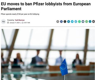 欧州連合は先週、毒ワクチンファイザー社を欧州議会から追放したww 