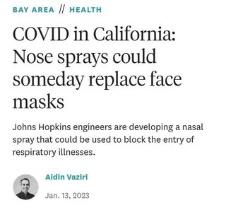 鼻スプレー(鼻に噴霧する毒ワクチン) ww 