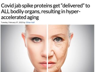 mRNAワクチンのスパイク蛋白質が老化を加速させることが判明