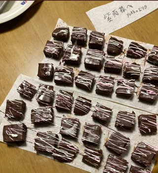 yokkoだけどチョコを作りました採点よろしく！！