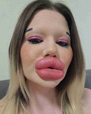 整形で“世界一大きな唇”を手に入れた女性が批判されるも「次は世界一大きな頬骨がほしい」とやる気