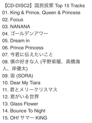 ジャニーズ【King&Prince(キング アンド プリンス）】