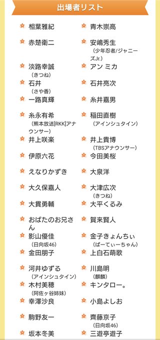 『オールスター感謝祭’23春』TBS系