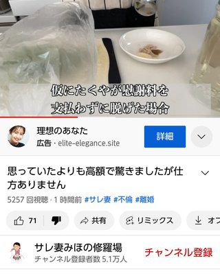 サレ妻みほ復讐劇　YouTube