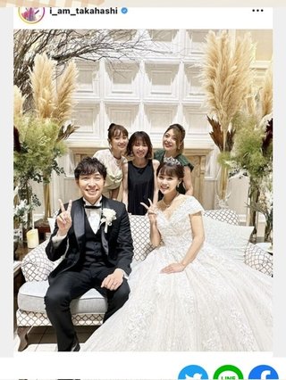 元モー娘。高橋愛、同期・新垣里沙の結婚式に参列！「はぁ、幸せ！末永～くお幸せにっっ」