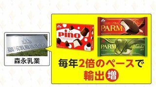 アイス輸出“口コミ”で急増　外国人観光客がファンに
