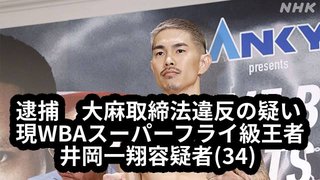 現WBA世界スーパーフライ級王者　井岡一翔容疑者を大麻取締法違反で逮捕