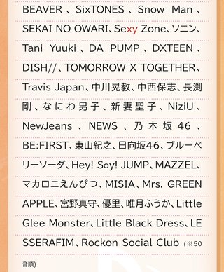 『音楽の日』TBS系