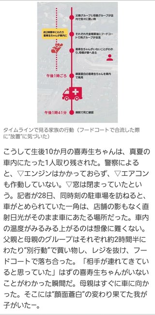 コストコ車内置き去り死亡事故 両親、互いに「相手が連れていると思った」 
