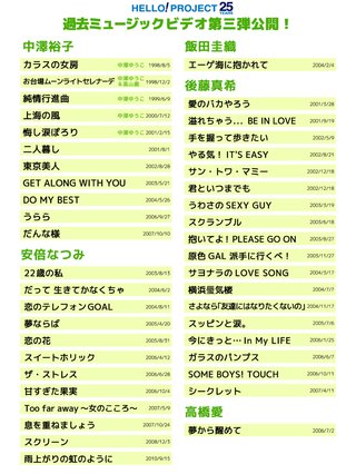 ハロプロの過去曲MV一挙公開