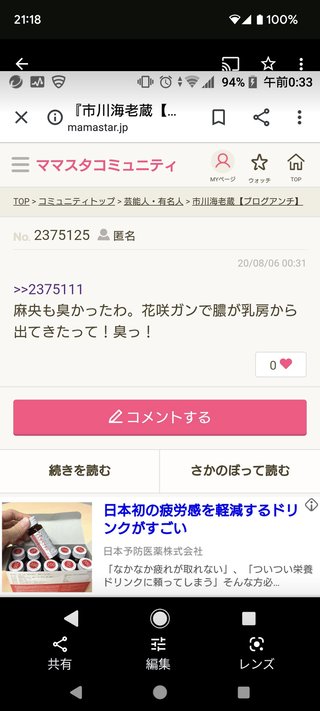 市川海老蔵【ブログ】