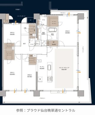 羽生結弦選手の住まいの最上階マンション