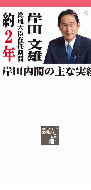 岸田総理がこの２年で海外に35兆円支出