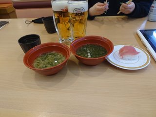 大切な人とかっぱ寿司にきたど！