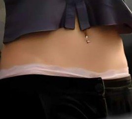 ヘソピアスに腰パンチラ、めちゃめちゃセクシーですよね？