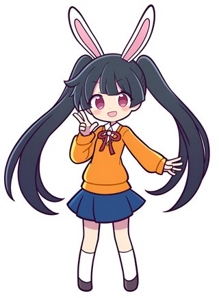 【画像】ウサギの女の子「メイベルちゃん」のぷよぷよ風イラスト
