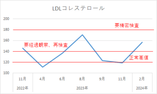 脂肪肝と脂質異常症で通院中の者ですが、血液検査（脂質、血糖値、肝機能）の結果の推移を貼ります！