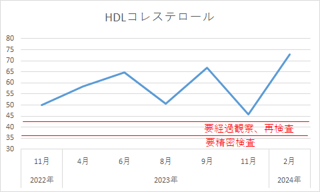 脂肪肝と脂質異常症で通院中の者ですが、血液検査（脂質、血糖値、肝機能）の結果の推移を貼ります！