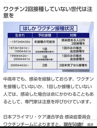 はしかが流行ってるけど