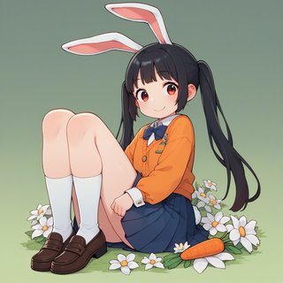 【画像あり】ウサギの女の子「メイベルちゃん」のAIイラスト